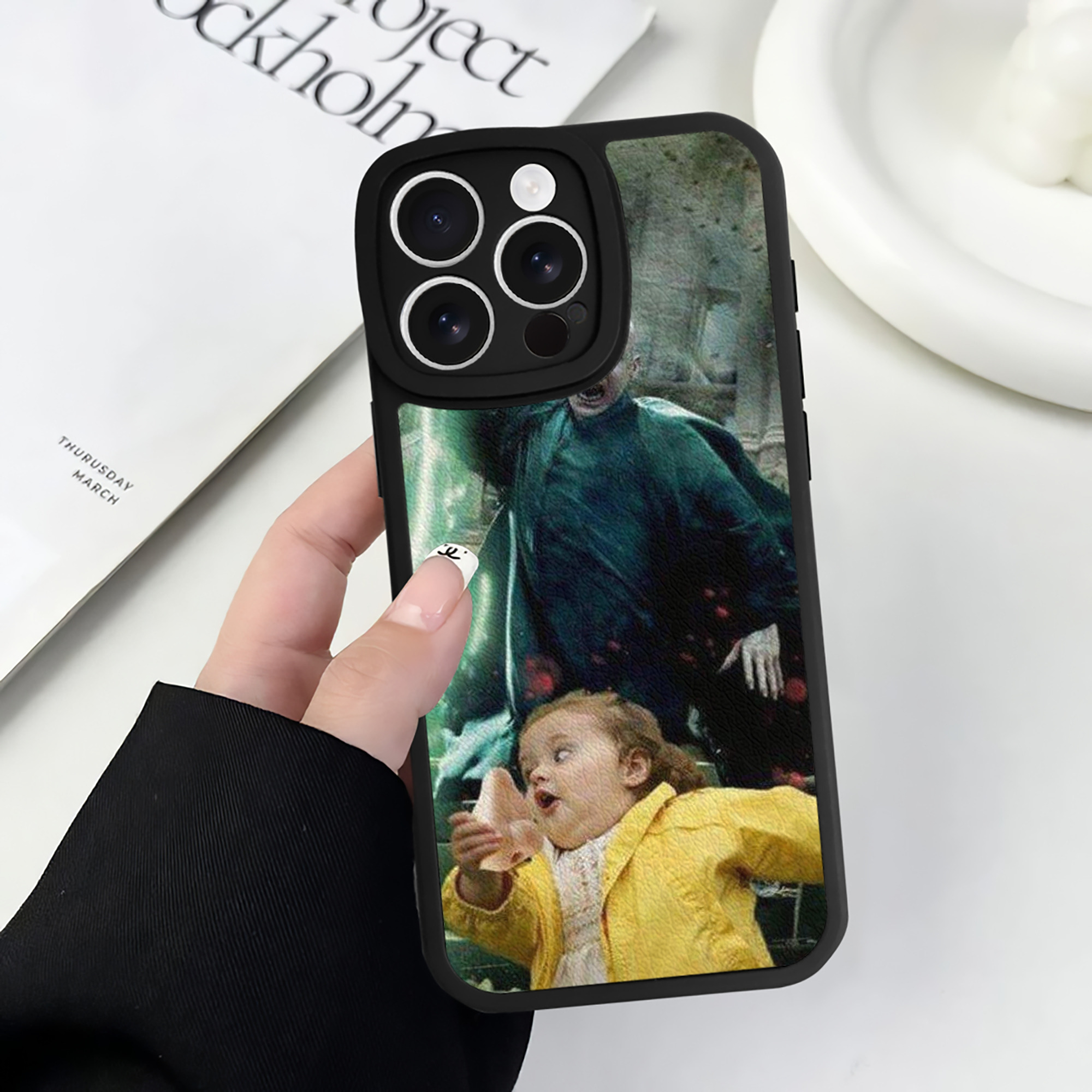 （画像用） Harry Potter ハリー・ポッターシリーズ 【iPhone 16シリーズ対応】シリコンスマホケース（レザー調） 材質：シリコン